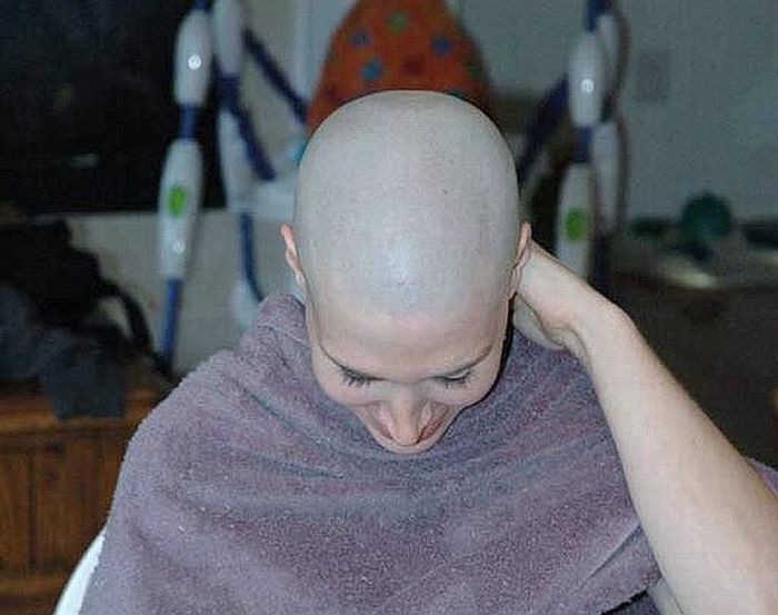 beautiful shaved head