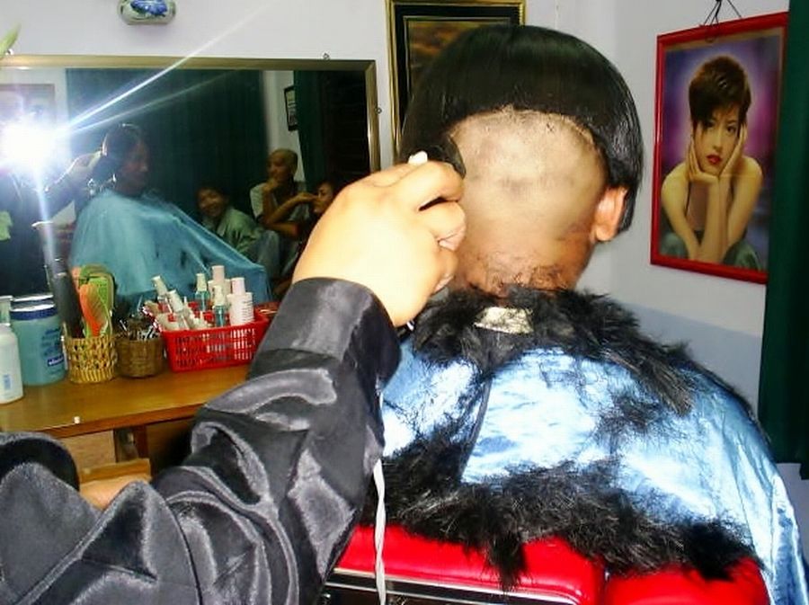 barber nape shaving