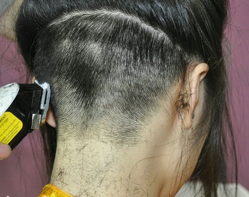 nape short buzz cut